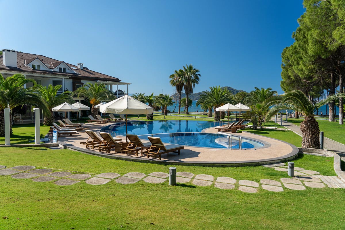 Göcek Topaz’ da, Denize Sıfır, Aylık Kiralık Tatil Evi