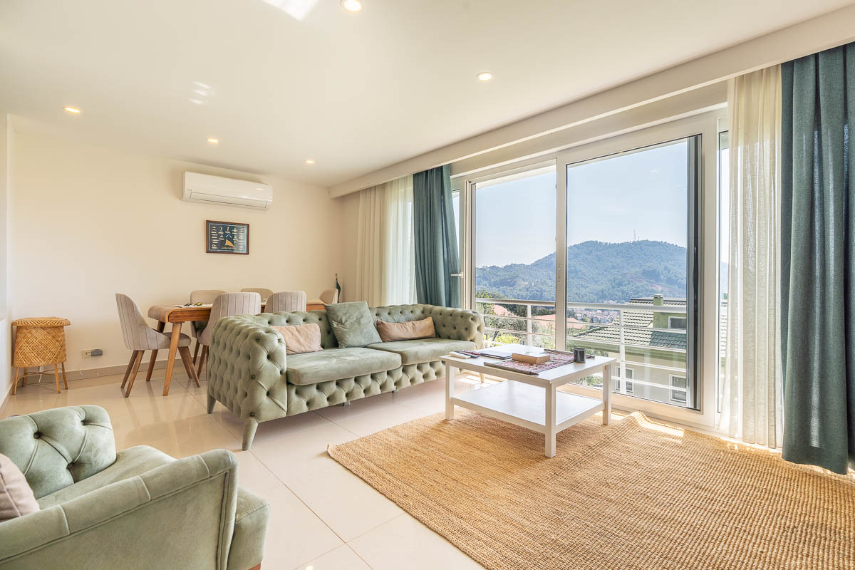 Site İçerisinde Deniz Manzaralı Dubleks