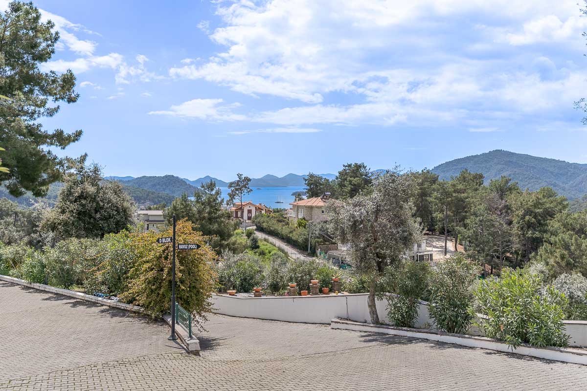 Site İçerisinde Deniz Manzaralı Dubleks