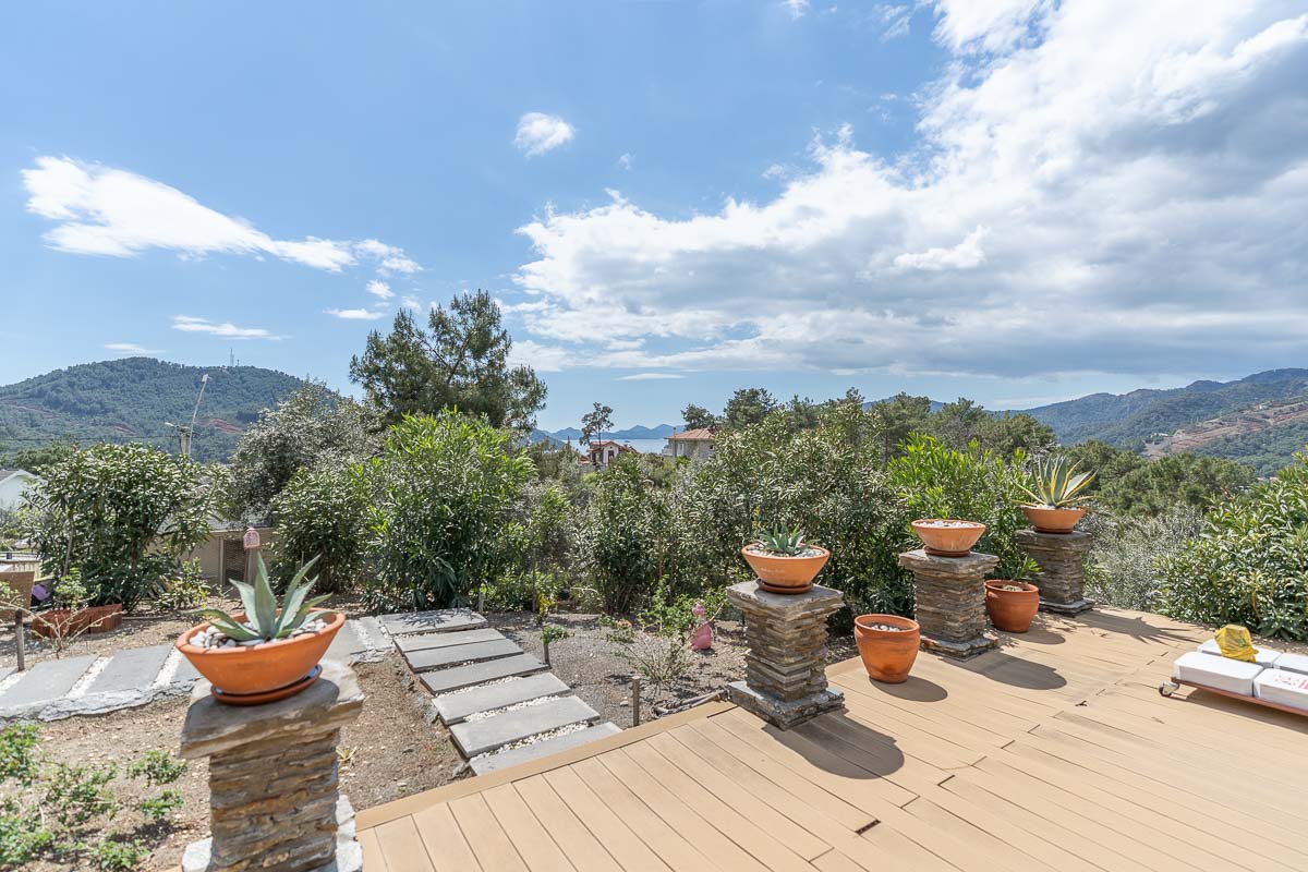 Site İçerisinde Deniz Manzaralı Dubleks